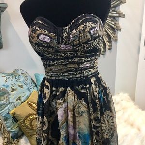 Bebe strapless dress xs